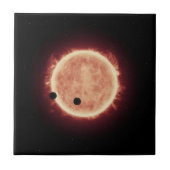 Planeten, die den roten Zwergstern in Trappist-1 ü Fliese (Vorderseite)