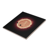 Planeten, die den roten Zwergstern in Trappist-1 ü Fliese (Seite)