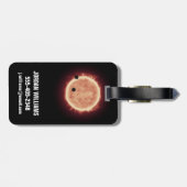 Planeten, die den roten Zwergstern in Trappist-1 ü Gepäckanhänger (Rückseite horizontal)