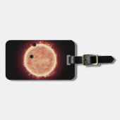 Planeten, die den roten Zwergstern in Trappist-1 ü Gepäckanhänger (Vorderseite horizontal)