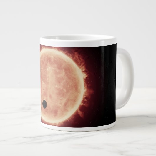Planeten, die den roten Zwergstern in Trappist-1 ü Jumbo-Tasse (Vorderseite Rechts)