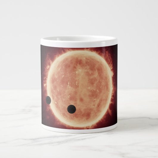 Planeten, die den roten Zwergstern in Trappist-1 ü Jumbo-Tasse (Vorderseite)