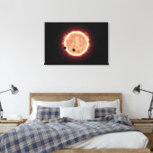 Planeten, die den roten Zwergstern in Trappist-1 ü Leinwanddruck (Insitu (Schlafzimmer))