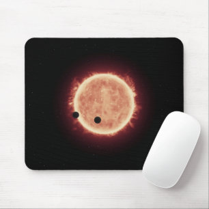 Planeten, die den roten Zwergstern in Trappist-1 ü Mousepad