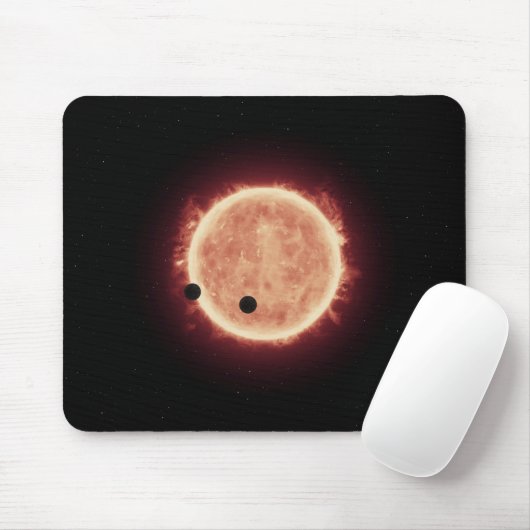 Planeten, die den roten Zwergstern in Trappist-1 ü Mousepad (Mit Mouse)