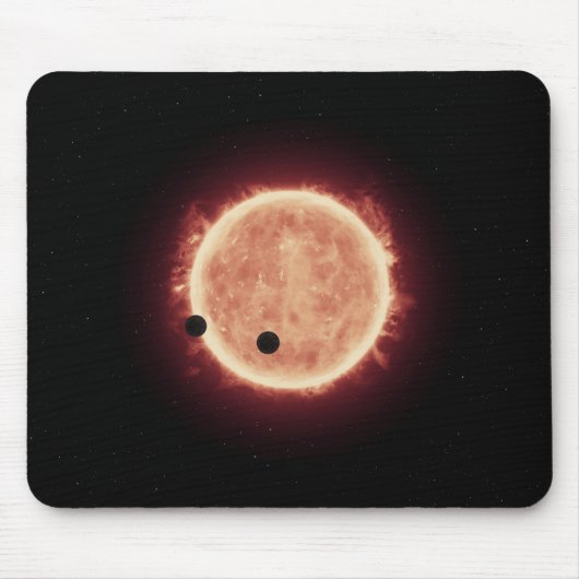 Planeten, die den roten Zwergstern in Trappist-1 ü Mousepad (Vorne)