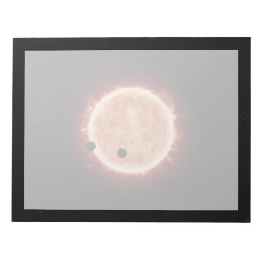 Planeten, die den roten Zwergstern in Trappist-1 ü Notizblock (Vorderseite)