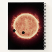 Planeten, die den roten Zwergstern in Trappist-1 ü Notizblock (Rückseite)