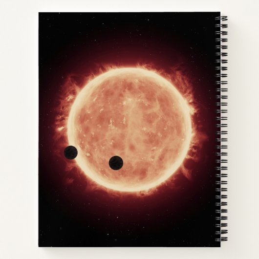 Planeten, die den roten Zwergstern in Trappist-1 ü Notizblock (Rückseite)