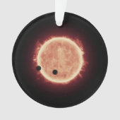 Planeten, die den roten Zwergstern in Trappist-1 ü Ornament (Vorderseite)