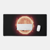 Planeten, die den roten Zwergstern in Trappist-1 ü Schreibtischunterlage (Tastatur & Maus)