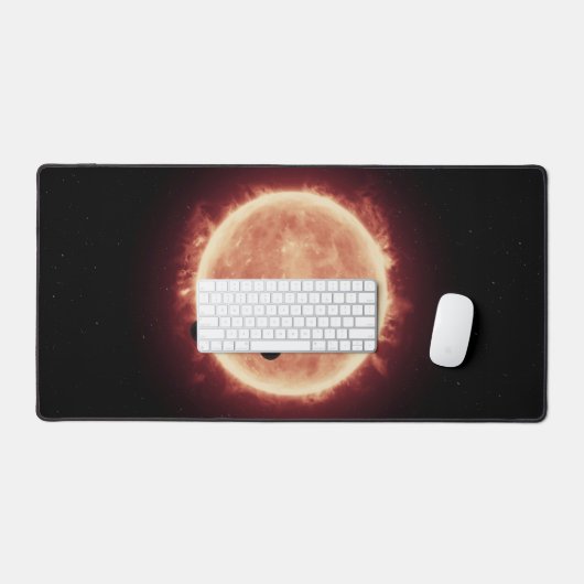 Planeten, die den roten Zwergstern in Trappist-1 ü Schreibtischunterlage (Tastatur & Maus)