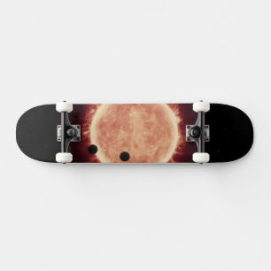 Planeten, die den roten Zwergstern in Trappist-1 ü Skateboard
