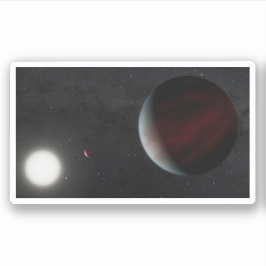 Planeten, die den sonnenähnlichen Star Epic 249731 Aufkleber (Vorderseite)