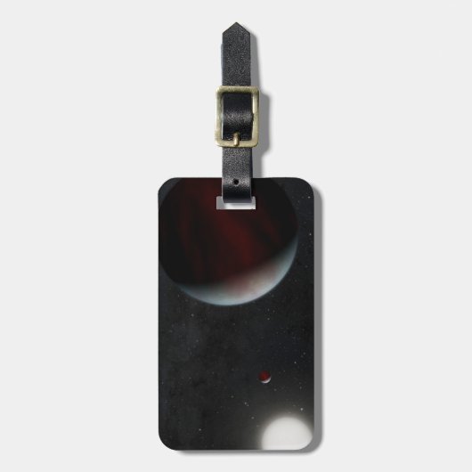 Planeten, die den sonnenähnlichen Star Epic 249731 Gepäckanhänger (Vorderseite vertikal)