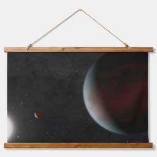 Planeten, die den sonnenähnlichen Star Epic 249731 Wandteppich Mit Holzrahmen