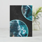 Planeten Einladung (Stehend Vorderseite)