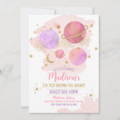 Planeten Einladung zum Geburtstag, Raumgalaxie-Mäd (Vorderseite)