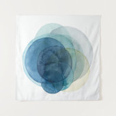 Planeten entfalten - Wasserfarbzirkel Wandteppich (Vorderseite (Horizontal))