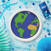 Planeten-Erde des Sonnensystems Pappteller (Party)