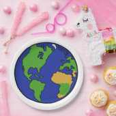 Planeten-Erde des Sonnensystems Pappteller (Party)