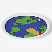 Planeten-Erde des Sonnensystems Pappteller (Schrägansicht)