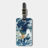 Planeten-Erde Gepäckanhänger (Vorderseite vertikal)