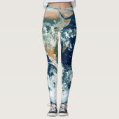 Planeten-Erde Leggings (Vorderseite)