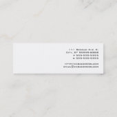 Planeten-Erde Mini Visitenkarte (Rückseite)