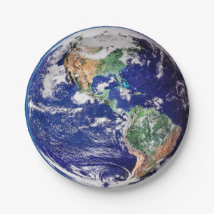 Planeten-Erde Pappteller