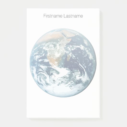 Planeten-Erde Post-it Klebezettel (Vorderseite)