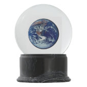 Planeten-Erde Schneekugel (Rückseite)