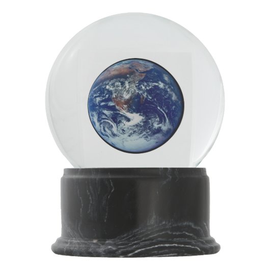 Planeten-Erde Schneekugel (Rückseite)