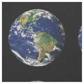 Planeten-Erde Stoff (Nahaufnahme)