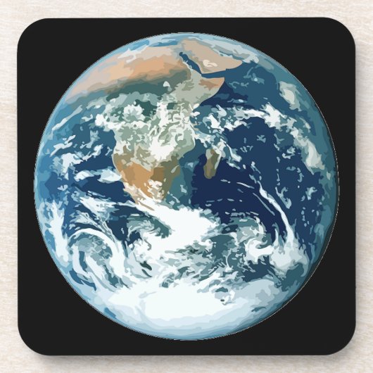 Planeten-Erde Untersetzer (Vorderseite)