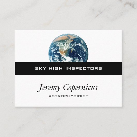 Planeten-Erde Visitenkarte (Vorderseite)