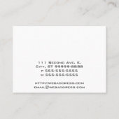 Planeten-Erde Visitenkarte (Rückseite)