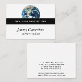 Planeten-Erde Visitenkarte (Vorne/Hinten)