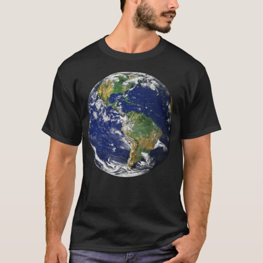 PLANETEN-ERDE vom schwarzen T - Shirt RAUM Männer (Vorderseite)