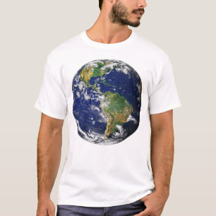 PLANETEN-ERDE vom weißen T - Shirt RAUM Männer