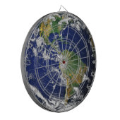 PLANETEN-ERDE VON RAUM Dartboard Dartscheibe (Vorderseite Links)