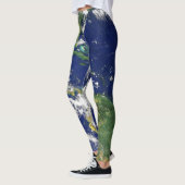 PLANETEN-ERDE VON RAUM Leggings (Amerika) (Links)