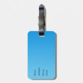 Planeten-Erdgewohnheits-Gepäckanhänger Gepäckanhänger (Rückseite vertikal)