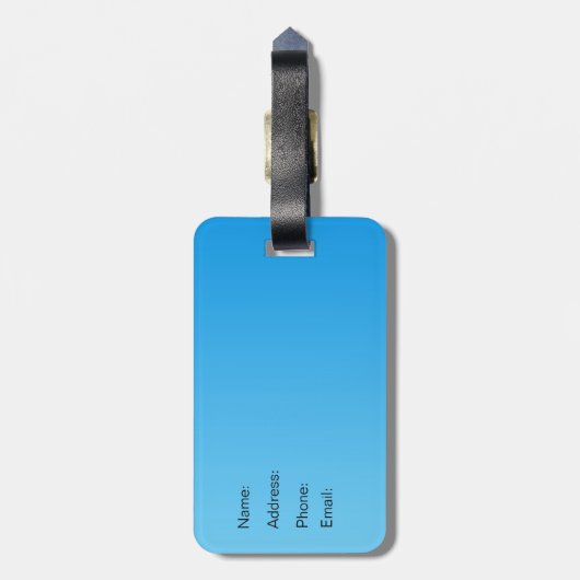 Planeten-Erdgewohnheits-Gepäckanhänger Gepäckanhänger (Rückseite vertikal)