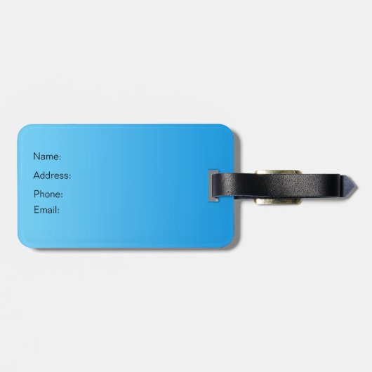 Planeten-Erdgewohnheits-Gepäckanhänger Gepäckanhänger (Rückseite horizontal)