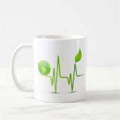 PLANETEN-ERDherz-MONITOR Kaffeetasse (Links)