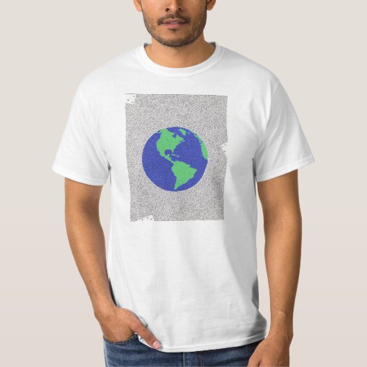 Planeten-Erdlabyrinth T-Shirt (Vorderseite)
