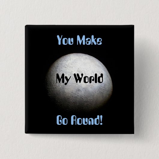 Planeten-Erdmodell-Knopf Button (Vorderseite)