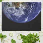 Planeten-Erdraum-Foto Küchentuch (Gefaltet)