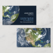 Planeten-ErdVisitenkarte Visitenkarte (Vorne/Hinten)